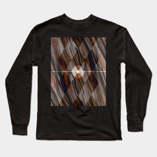 Abstract Wood Texture Pattern Long Sleeve T-Shirt